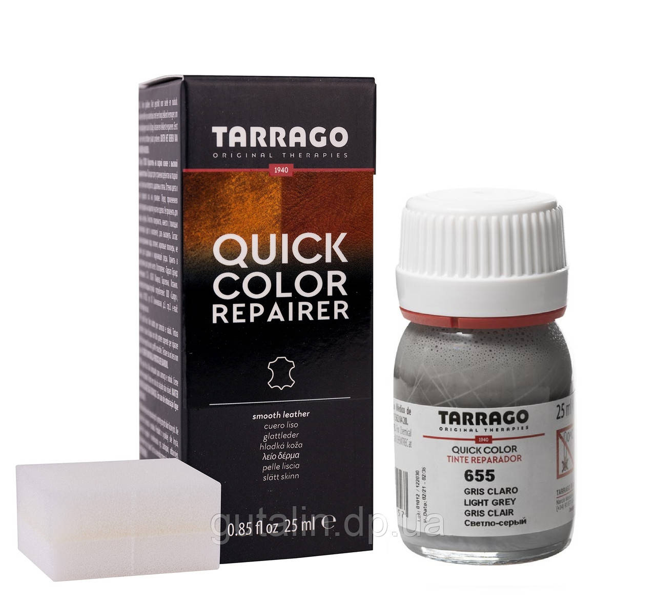 Барвник для гладкої шкіри Tarrago Quick Color 25 мл колір ніжно сірий (655)