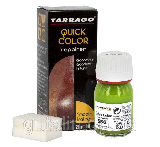 Барвник для гладкої шкіри Tarrago Quick Color 25 мл колір яскраво зелений (650)