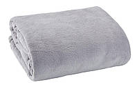 Флисовый плед JYSK DRAGEHODE 140x200 светло-серый - теплое и приятное на ощупь одеяло