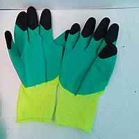 Перчатки хозяйственные стрейчевые универсальные зеленые*