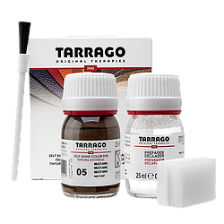 Барвник для гладкої шкіри та текстилю + очищувач Tarrago Color Dye 25мл+25мл колір мустанг (05)