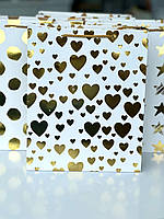 Подарочный пакет "Золотая феерия" с фольгированием" 42х31х12 см, микс 4 шт
