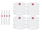 Комплект захисних плівок Нано під ручки та ручки авто з логотипом Nissan комплект 8шт, фото 2