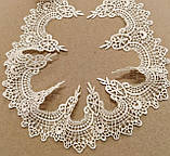 Мереживо макраме молочне ширина 8см, фото 6