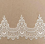 Мереживо макраме молочне ширина 8см, фото 4