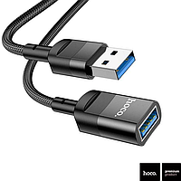 USB кабель удлинитель AM-AF USB 3.0 5Gbps 1,2м Hoco U107 черный