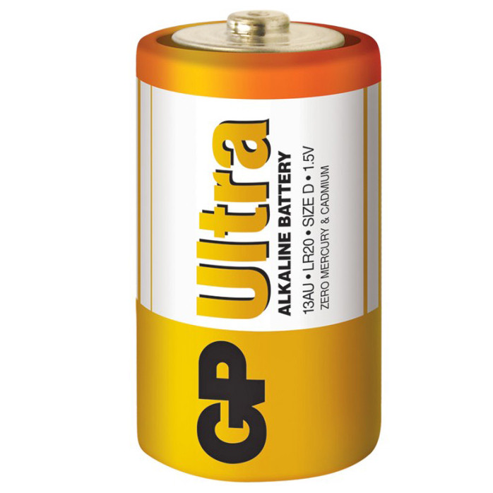 Батарейка GP ULTRA ALKALINE 1.5V 13AU-S2, LR20, D