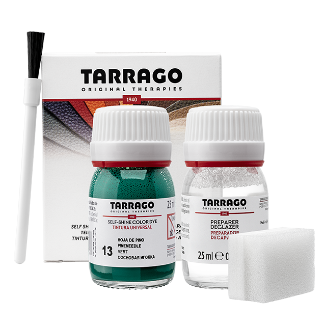 Барвник для гладкої шкіри та текстилю + очищувач Tarrago Color Dye 25мл+25мл колір ялиця (13), фото 1