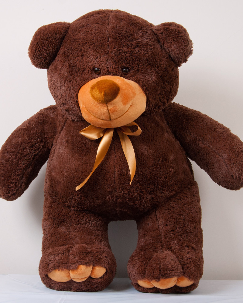 Ведмедик плюшевий шоколадного кольору Ветли 130 см