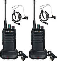 Retevis RB629 Walkie Talkie з гарнітурою, надміцна рація PMR446 з функцією бездротового клонування, аварійна сигналізація, VOX, пр