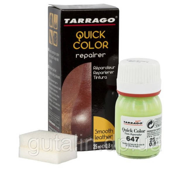 Барвник для гладкої шкіри Tarrago Quick Color 25 мл колір зелена верба (647)