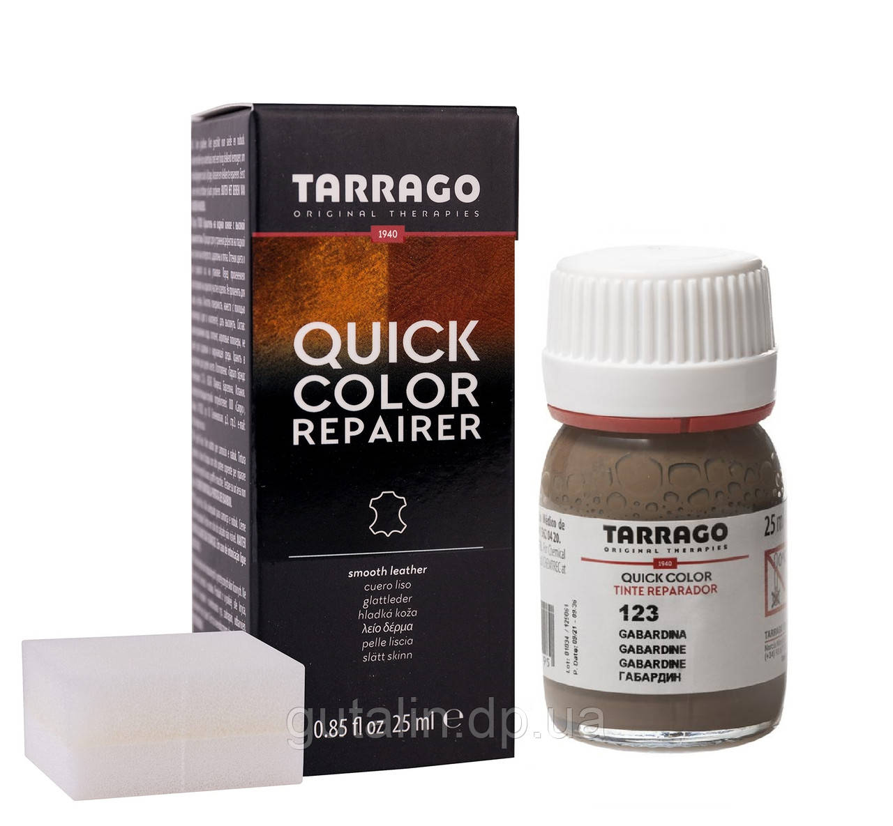 Барвник для гладкої шкіри Tarrago Quick Color 25 мл колір антрацитовий (123)