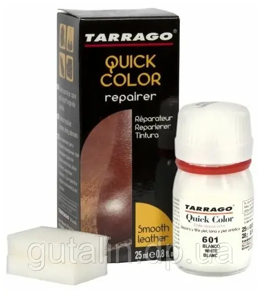 Барвник для гладкої шкіри Tarrago Quick Color 25 мл колір білий (601)