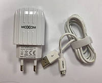 Сетевое зарядное устройство Moxom KH-48 2in1 Micro 2Usb/2.4a White