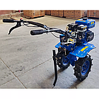 Культиватор бензиновий Forte 80-G3 7 к.с колеса 8" Синій, фото 2