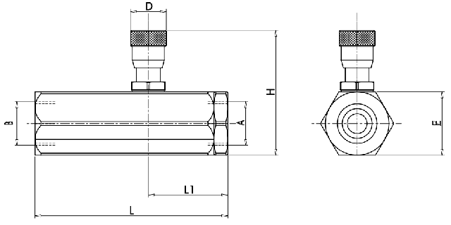 Розміри клапана VRFU 90 1/2" COMP