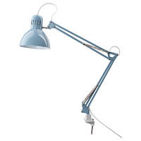 Лампа рабочая IKEA TERTIAL светло-синий 205.042.88