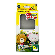 Крейда пастель AIHAO набір 12кол. 68011-12, фото 3