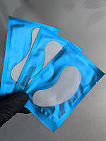 Патчи под глаза на гидрогеле для ламинирования и наращивания ресниц (1 пара) в синей упаковке