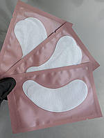 Патчи под глаза на гидрогеле для ламинирования и наращивания ресниц (1 пара) в розовой упаковке