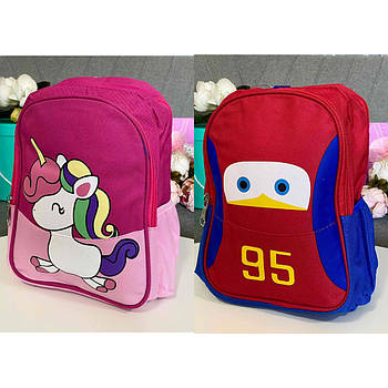 Рюкзак дитячий дошкільний 30*23 см на блискавці мультфільм принт Luna