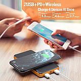 Trswyop Wireless Power Bank 26800mAh, 【10W Max Fast Wireless Charging】 Портативний зарядний пристрій QC 3.0 & PD 18W Зовнішній аку, фото 5