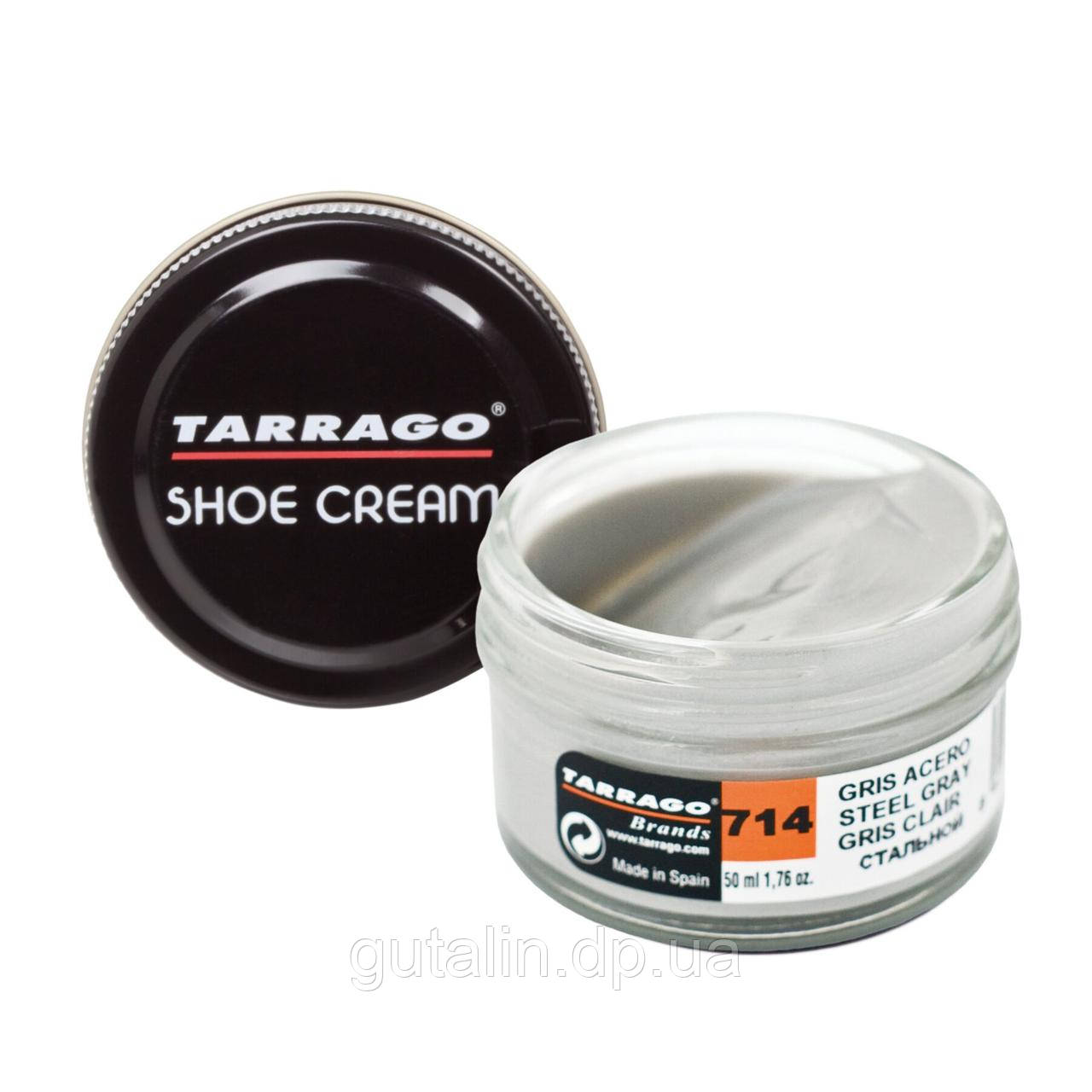 Крем для гладкої шкіри Tarrago Shoe Cream 50 мл перламутровий колір сталевий сірий (714)