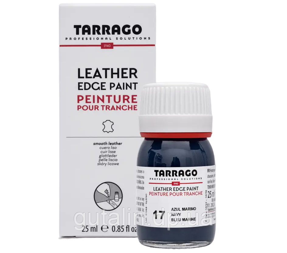 Фарба для урізів Tarrago Leather Egde Paint 25 мл колір Темно-синій (17)