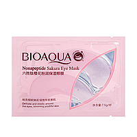 Патчи под глаза Bioaqua Nonapeptide Sakura Eye Mask c пептидами и лепестками сакуры BQY90102