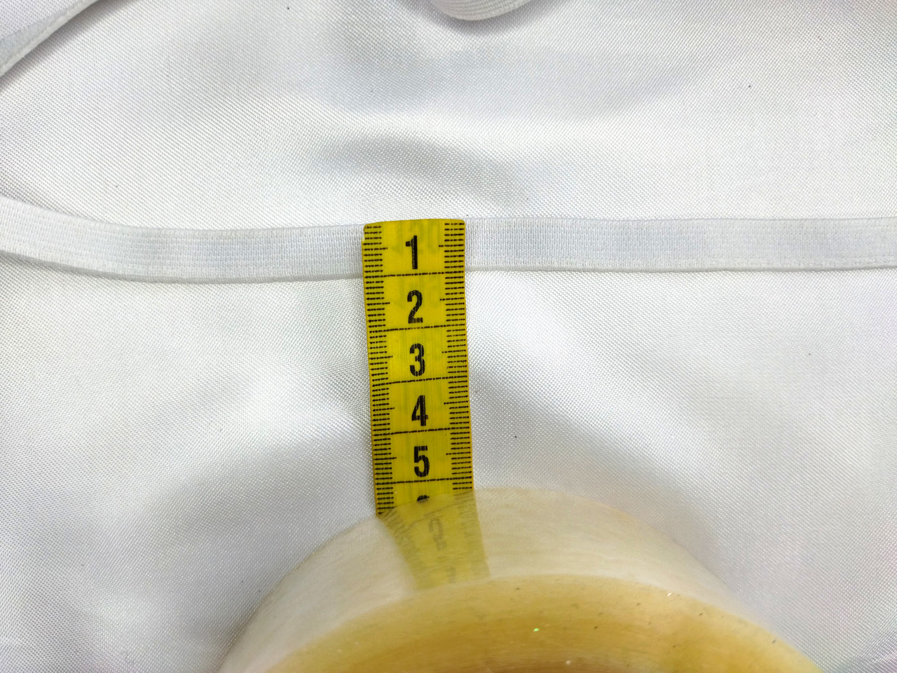 Еластична гумка пласка 10 мм біла, фото 1