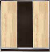 Шафа-купе "СТАНДАРТ 4" з фасадом 2/1/2 дуб+венге+дуб, фото 1