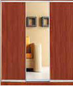 Шафа-купе "СТАНДАРТ 2" з фасадом 3/6/3 яблоня+зеркало+яблоня, фото 1