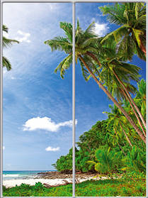 Шафа-купе "СТАНДАРТ 3" з фасадом М 064 Море