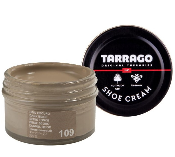 Крем для гладкої шкіри Tarrago Shoe Cream 50 мл колір темно бежевий (109), фото 1
