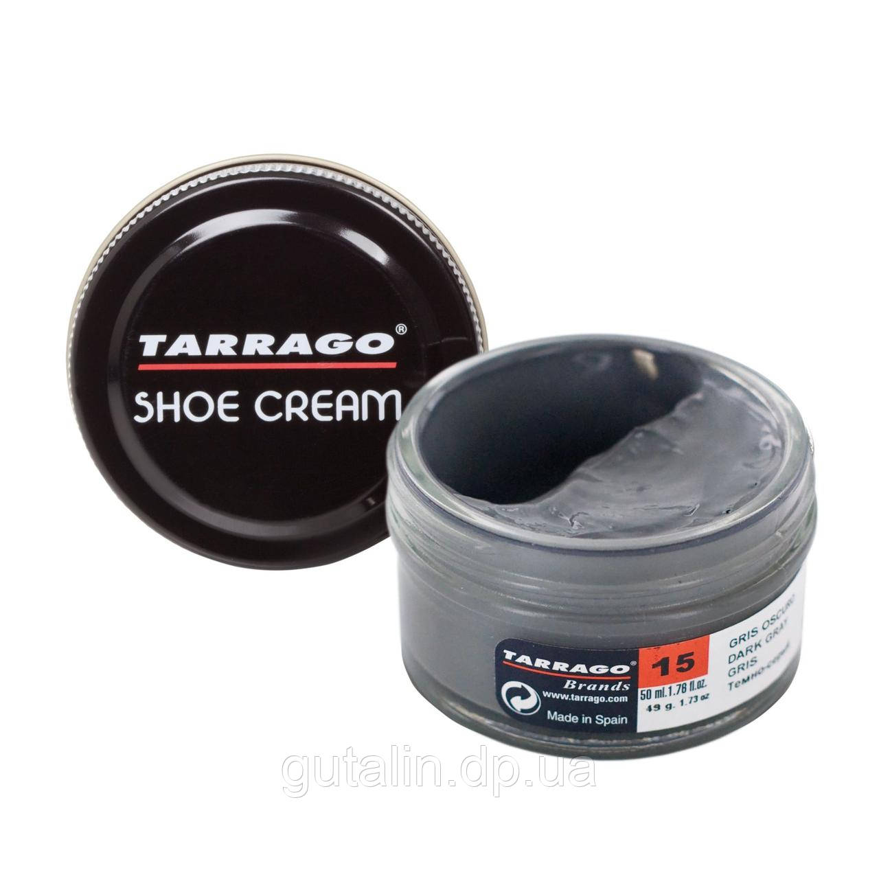 Крем для гладкої шкіри Tarrago Shoe Cream 50 мл колір темно сірий (15)