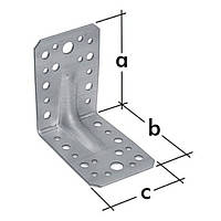 Уголок перфорированный усиленный KPW 90х50х116х2.5
