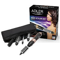 Фен стайлер для сушки и укладки волос Adler AD-2022 набор для выпрямления и завивки локонов 6в1 фен-брашинг