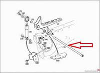 Торсион передней подвески кабины Mercedes Atego 9703170465 (30 мм).