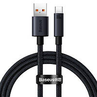 Кабель Baseus Minimalist Series Fast Charging Data Cable USB to Type-C 100W 1M Black (CAJY010401)