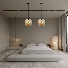 Чорний підвіс з кавовим 30см кулею (916-3430-1 BK+BR), фото 3