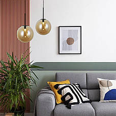 Чорний підвіс з кавовим 30см кулею (916-3430-1 BK+BR), фото 4