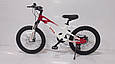 Гірський підлітковий велосипед Dyna Star M-1 20 дюймів Магнезієвий Біло-Червоний, фото 3