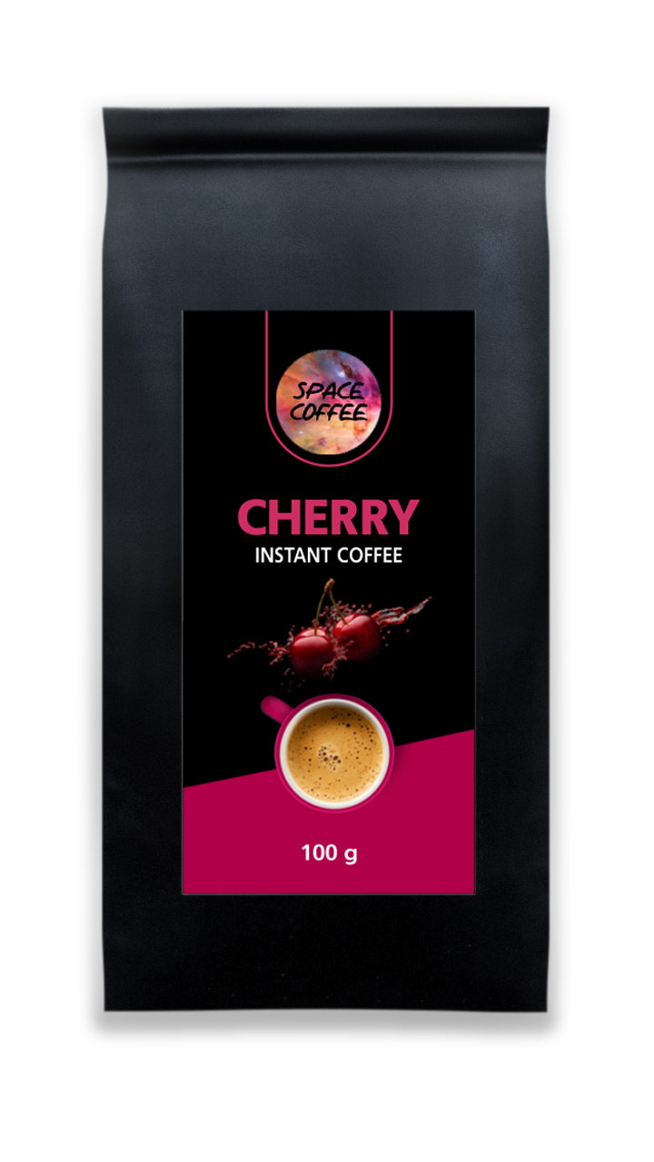Сублімована кава Space Coffee з ароматом вишні 100 грамів, фото 1