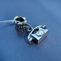 Шарм-срібна підвіска Телефон для браслета Пандора, фото 3