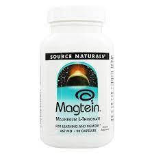 Source Naturals Magtein Magnesium L-Threonate (нейро магній) для покращення роботи мозку, 90 капсул на 30 днів. До 11/2027