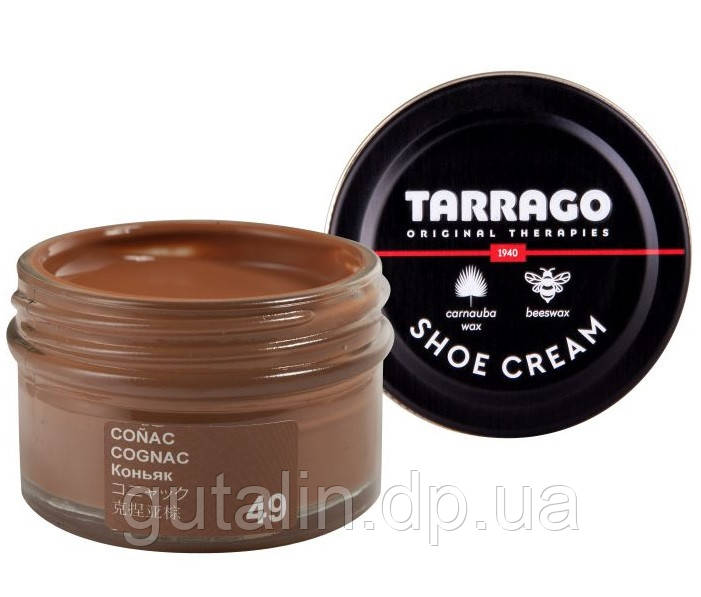 Крем для гладкої шкіри Tarrago Shoe Cream 50 мл колір коньяк (49)