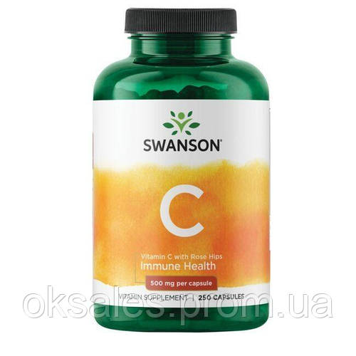 Купить Витамин C Swanson Vitamin C with Rose Hips 500 mg 250 Caps OS ...