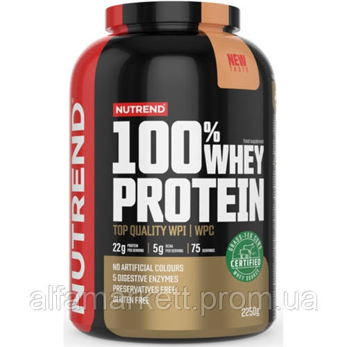 Купить Протеин Nutrend 100 Whey Protein 2250 g 75 servings Caramel ...