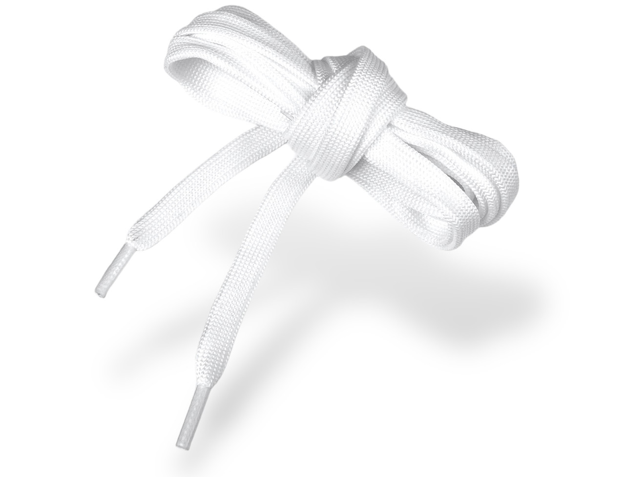 Шнурки взуттєві плоски #034 PREMIUM якість колір білий 80-120см., фото 1