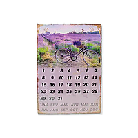 Вечный календарь Лавандовое поле металлическое 25х33 см OR-1025